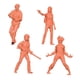 thumbnail image 4 of 4 Figuras en Miniatura de Personas, Accesorios para Mini Modelos, Sin Pintar, Escena Creativa altura 2cm, 4 of 9