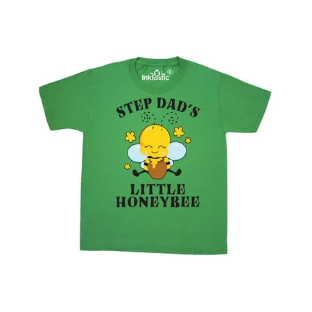 

Inktastic Cute Bee Step Dad s Little Honeybee with Stars Youth T-Shirt