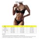 thumbnail image 5 of Conjunto de bikini para mujer Traje de baño de dos piezas elástico transpirable de moda Traje de baño para mujer Negro M, 5 of 6