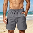 thumbnail image 2 of Hearthz Mens Shorts Quick Dry Relaxed Fit Breathable Shorts for Men Athletic Hiking Camping Mens Shorts Casual with Pocket, 2 of 8