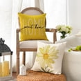 thumbnail image 3 of Home Sweet Home Spring Summer Flowers Yellow Throw Pillow Covers, 20 x 20 Inch Cushion Case for Sofa Couch Set of 4, 3 of 6