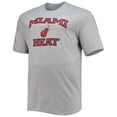 thumbnail image 2 of Men's Heathered Gray Miami Heat Big & Tall Heart & Soul T-Shirt, 2 of 3