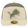 thumbnail image 2 of Men's New Era Light Beige/Olive Detroit Lions Two-Tone Color Pack Split Panel 59FIFTY Fitted Hat, 2 of 5