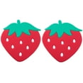 thumbnail image 3 of 2Pcs Heat Insulated Pad Creative Placemat Table Mat Silicone Mat Pot Holder Cushion Red (Strawberry), 3 of 8