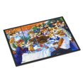 thumbnail image 1 of "Caroline's Treasures 7321MAT Corgi Tapete para fiestas en bote para interiores o exteriores, 18 x 27", multicolor Caroline's Treasures 7321MAT, 1 of 1