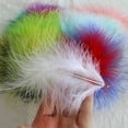 thumbnail image 4 of XmhyTop-A 100pcs Fluffy Feathers 3.9-4.7inch for Craft Dream Catcher Decoration Natural Fluffy Feathers,02 Pink, 4 of 4