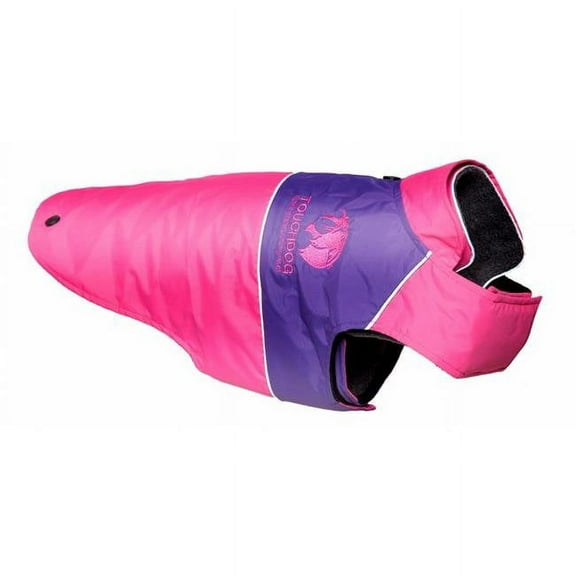 Touchdog Lightening-Shield Waterproof 2-in-1 Convertible Dog Jacket with Blackshark technology, Pink - Extra Small