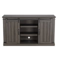 thumbnail image 2 of FESTIVO 54 in. Weathered Gray Oak Sliding Doors TV Stand for TVs up to 60 in., 2 of 7