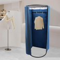 thumbnail image 2 of Clothing Store Fitting Room Portable Dressing Room Dressing Room for Boutique Wall-Mounted Changing Room Strong Load- Bearing Locker Room for Indoor Outdoor Shopping Centers Malls Blue, 2 of 7