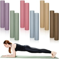 12 Pack Yoga Mat Bulk, 4mm Thick Extra Long Sports Mat Anti Slip Tear Resistant Yoga Exercise Set for Fitness Stretching Home Workout Gym and Studio