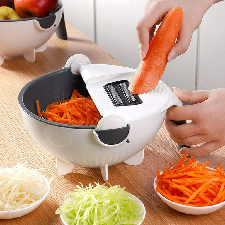Small Kitchen Produce Cutter for French Fries, Handheld Produce Slicer for  Fruit and Vegetables like Potatoes, Apples, Carrots, Onions