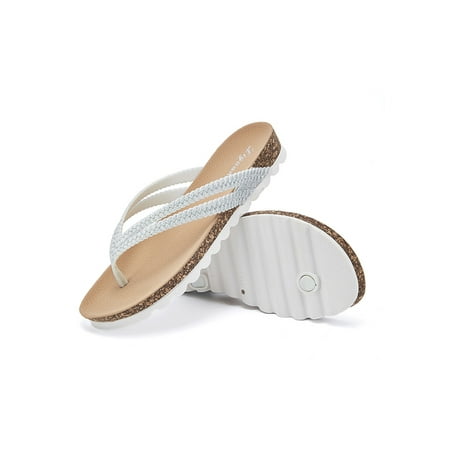 

Audeban Sandals Summer Ladies Womens Flat Comfy Heel Light Open Toe Slippers