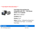 thumbnail image 2 of Front Brake Pad and Rotor Kit - Compatible with 1991 - 1994 Nissan Sentra 1.6L 4-Cylinder 1992 1993, 2 of 2