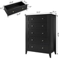 thumbnail image 5 of Dresser for Bedroom, Tall 5 Drawer Dresser with Deep Drawers & Metal Knobs, 5 of 5