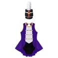 thumbnail image 3 of Yruioon Kids Girls Circus Ringmaster Costume Cosplay Carnival Halloween Party Dance Leotard with Purple 6, 3 of 7