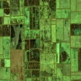 thumbnail image 1 of Ahgly Company Indoor Square Patchwork Green Transitional Area Rugs, 7' Square, 1 of 4