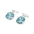 thumbnail image 2 of Arete para Mujer con Cristal Swarovski en Forma de Cuadrado – Bañado en Rodio– Arete Elegante y Brillante, Aretes de Mujer de Moda– Joyería para Mujer de Moda– Regalo especial Ortiz Espinosa Temporada, 2 of 5