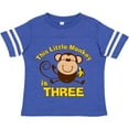 thumbnail image 3 of Inktastic Little Monkey 3rd Birthday Boy Boys Toddler T-Shirt, 3 of 5