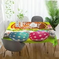 thumbnail image 5 of Coolnut Easter Rectangle Table Cloth Easter Eggs at Sunset Tablecloth Waterproof Anti-Shrink Resistant Decorative Fabric Table Cover for Outdoor Picnic/Kitchen Dining 54x72In, 5 of 7
