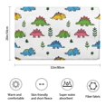 thumbnail image 3 of White Dinosaurs Plants Pattern Bathroom Rugs Mat,Non Slip Microfiber Bathroom Rug,Rubber Backing,Soft Bathroom Mats for Bathroom Floor,Tub and Shower,20x32in(50x80cm), 3 of 5