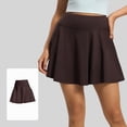 thumbnail image 5 of mgoYE Tennis Skirts for Women Ruffle Yoga Skirt Athletic Shorts for Women - High Waisted Flowy for Workout Running Tennis with Pocket(Coffee,L), 5 of 6