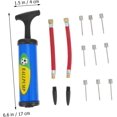 thumbnail image 3 of Huggegwe Kit de Pompe Manuelle Portable Mini pour Ballons Comprend Gonfleur pour Basketball Football et Plus Compact et Facile à Utiliser pour Activités Sportives U2537-27799, 3 of 9