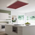 thumbnail image 3 of Vintage Dark Red Magnetic Fluorescent Light Covers for Ceiling Lights 2x4Ft, Farmhouse Retro Solid Color Linen Texture Office Classroom Kitchen Drop Ceiling Light Covers Filters Shade Panel 4 Packs, 3 of 9