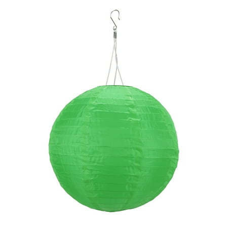 

TBOLINE 8 inch LED Round Solar Lantern Waterproof Pendant for Garden Decor (Green)