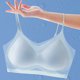 thumbnail image 2 of Ropa interior ultrafina de seda de hielo sin costuras para mujer, sección delgada, transpirable, con tirantes, hermoso chaleco en la espalda, pecho grande, sujetador acolchado para dormir pequeño, 2 of 5