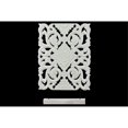 thumbnail image 1 of Benzara Ornement Rectangulaire en Bois Large sur Support Rectangulaire, Blanc, 1 of 1