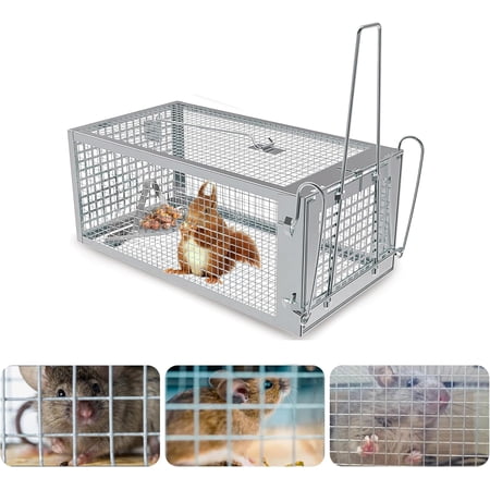 Chipmunk Rodent Trap That Work for Indoor and Outdoor Small Animal@ - Mouse Voles Hamsters Live Cage Catch and Release, Humane Rat Trap 1 Pack#!