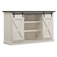 thumbnail image 6 of Twin Star Home Terryville Barn Door TV Stand for TVs up to 60", Old White, 6 of 11