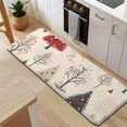 thumbnail image 5 of Beige Christmas Tree Pattern Kitchen Rug Mat,Kitchen Runner Rugs Non Skid Washable,Decorative Kitchen Floor Mats for Kitchen,Sink,Laundry,17"x47.2", 5 of 7