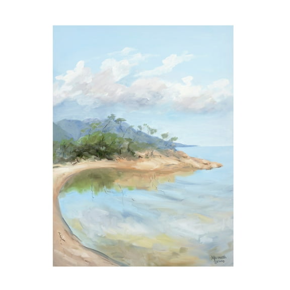 Canvas Wall Art - Meredith Howse 'Honeymoon Bay' Wall Art for Living Room, Bedroom, or Office Décor by Trademark Fine Art - 14 x 19 Inches