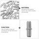 thumbnail image 5 of 50pcs Partition Support Pegs Support Pegs Pegs Soporte de soporte de vestimenta Soportes, 5 of 6
