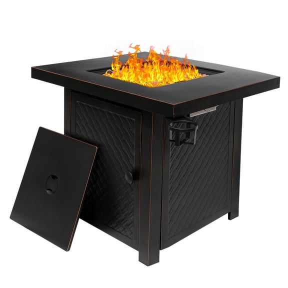32x24 Inch Propane Fire Pit Table for Patio Garden, Outdoor Gas Fire Pit