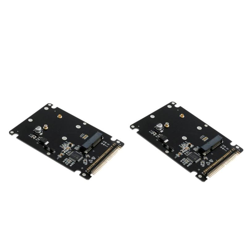 2X MSATA To 2.5" 44PIN IDE HDD SSD To PATA Converter Adapter Card - Walmart.com