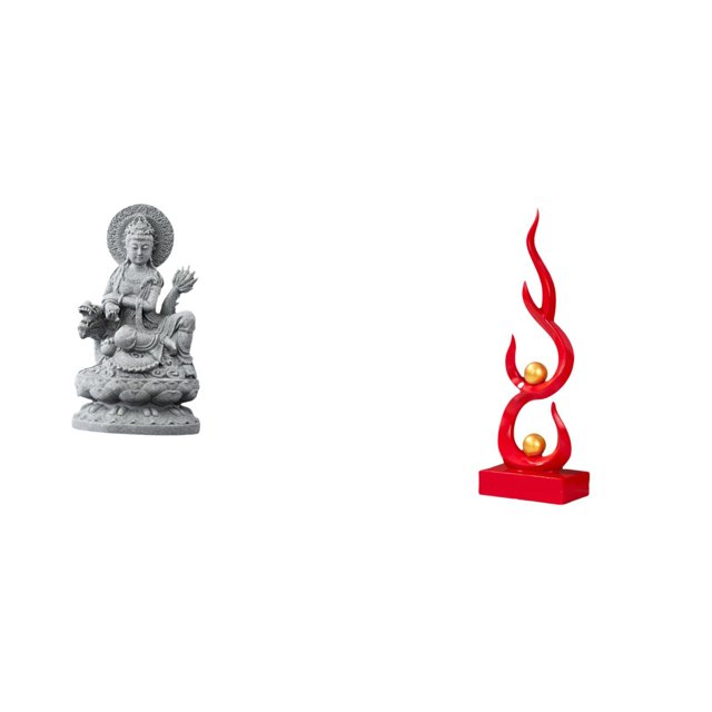 Figura De Resina Con Llama De Guan Yin, Escultura Moderna De Buda Femenino Con Fuego, Artesanía Abstracta Feng Shui Para Centros De Mesa De Pasillo Interior.