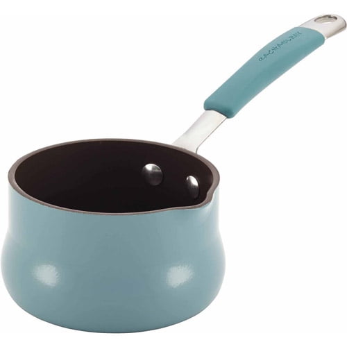 Rachael Ray Cucina Hard Enamel Nonstick Butter Warmer, 0.75Quart