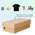 thumbnail image 2 of Shoe box paper box small batch kraft paper shoe box folding flap corrugated express packaging storage box, 2 of 6