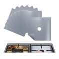 thumbnail image 4 of 5pcs Practical Stove Burner Covers Durable Gas Range Protector Reusable Hob Stovetop Liners Clean Mat Pad (Silver, 27x27, 4 of 8