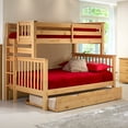 Santa Fe Mission Tall Bunk Bed Twin over Full with Bed End Ladder