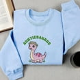 thumbnail image 2 of Embroidered Auntie Saurus Dinosaur Sweatshirt, Custom Mom EST Shirt, Funny Mama Hoodie, Mom Gift, Dinosaur Mom Tee, Birthday Gift New Mom, 2 of 5