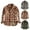 Brown, variant on Dovford Men's All Cotton Flannel Shirt, Long Sleeve Casual Button Down Plaid Shirt, Brushed Soft Outdoor Tactical Work Shirts