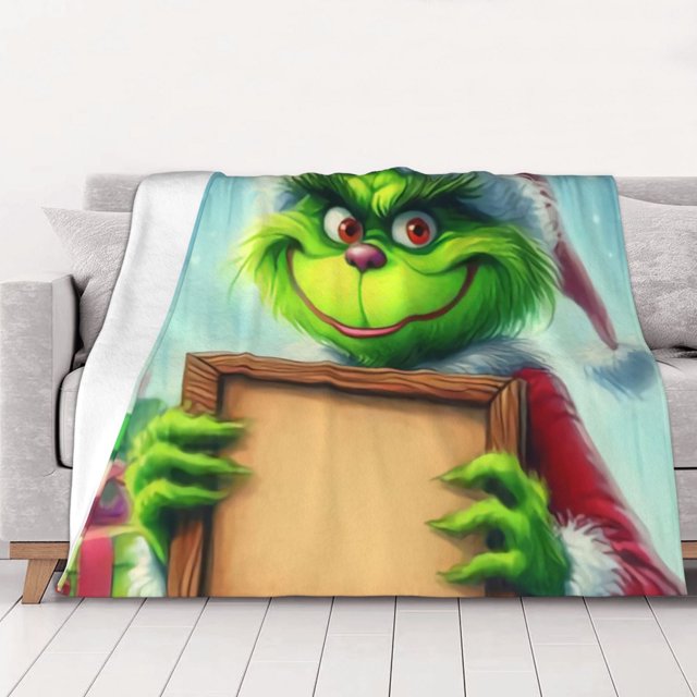 Manta polar Grin-Ch, súper suave y acogedora, ideal para hombres, mujeres, ancianos y niños. Características: súper suave, 101 x 76 cm.