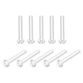 thumbnail image 1 of Unique Bargains M6x50mm Plastic Phillips Bolts PC Pan Head Machine Screws Transparent 30 Pack, 1 of 5