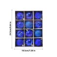 thumbnail image 3 of Uuiauoio 12 pcs Christmas Tree Ball Ornaments for Xmas Tree,2.4 inch Shatterproof Christmas Balls with Tree Ornaments Hooks for Xmas Holiday Wedding Party Decoration, 3 of 6