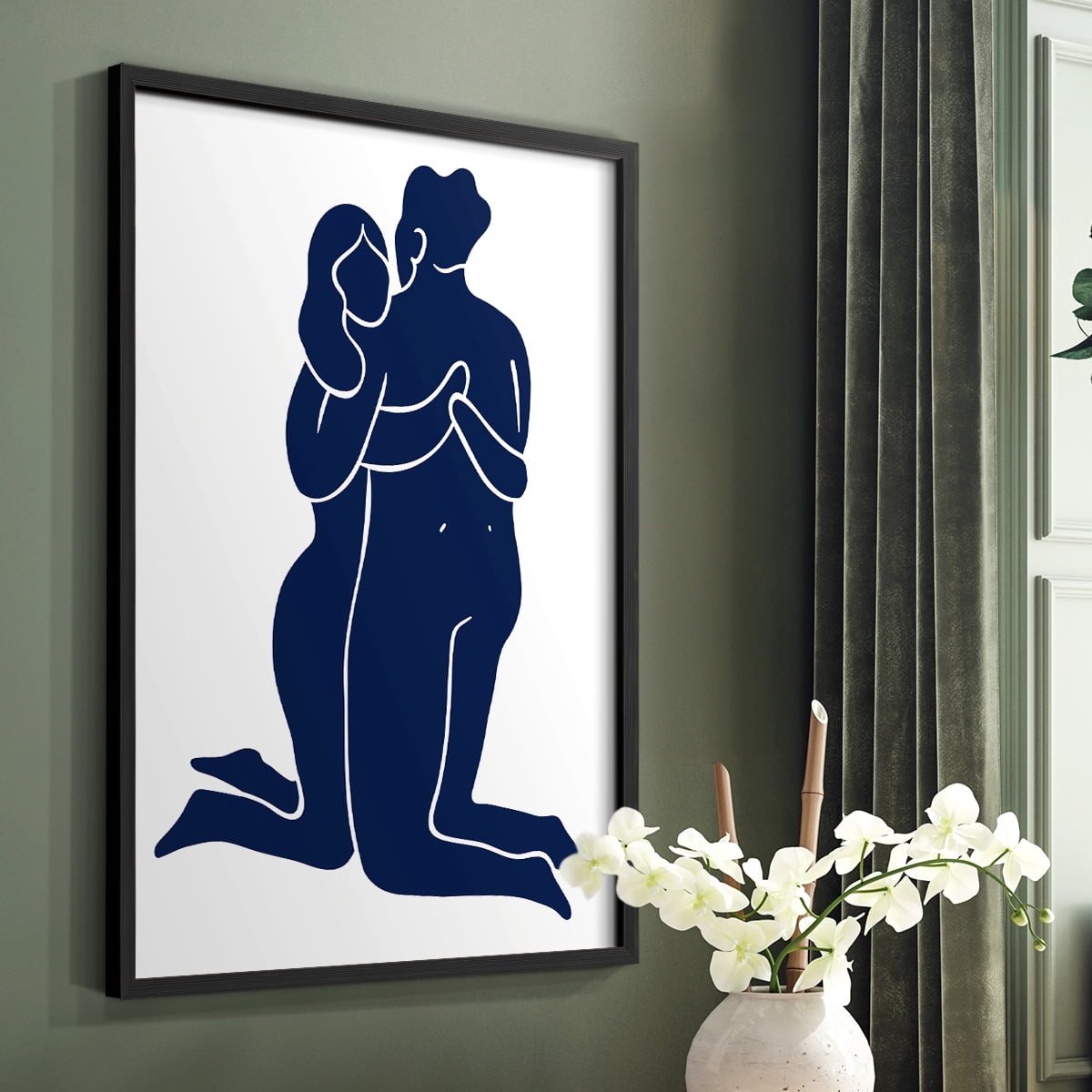 Matisse CIV Framed Print in Black Solid Wood 16 x 20 Framed Print
