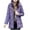 #0141-Purple, variant on Ailaofu Mid-Length Winter Stand Collar Jacket Women's Parka Down Cotton Coat Casual Thickened Warm Jacket