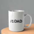 thumbnail image 2 of Number 1 Dad Coffee Mugs 15 OZ Sublimation Mugs,Double-sided Printing Ceramic Cups Ceramic Mugs for Coffee,Tea,Hot Cocoa, 2 of 4